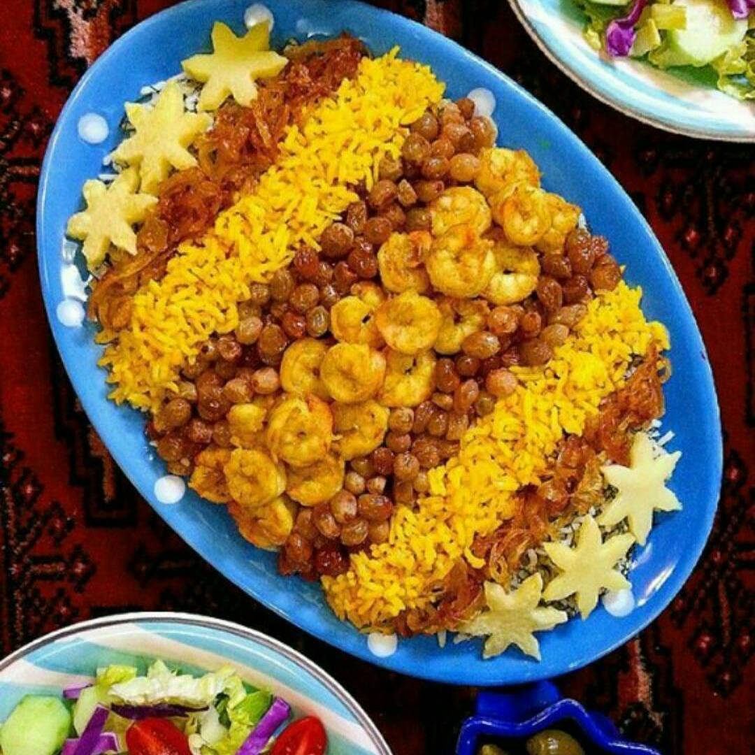 image result for ?میگو پلو?