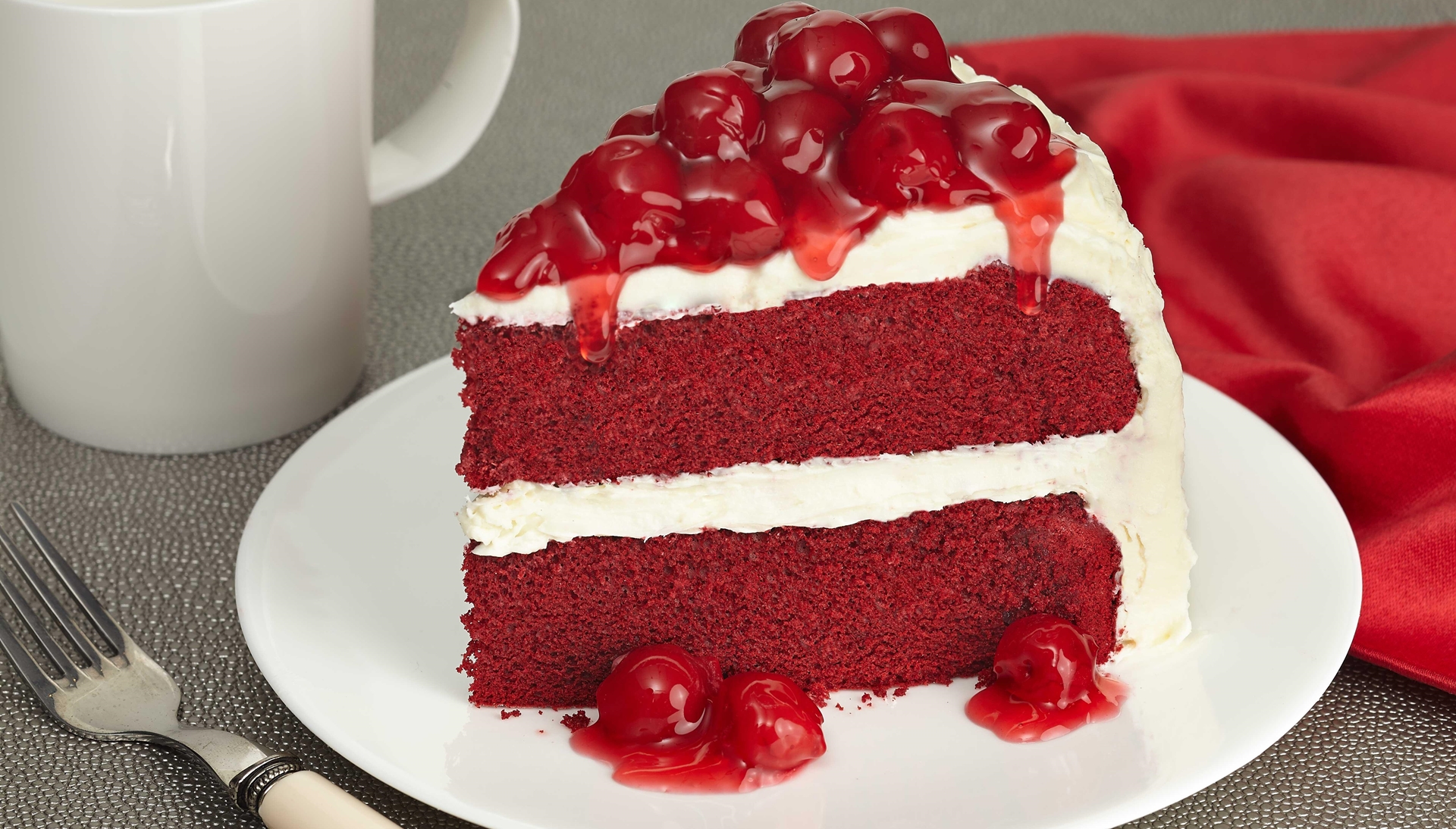کیک قرمز مخملی امریکا غذالند